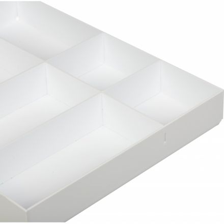 Лоток вложение в бокс или ящик стола 6 отделений белый Лоток вложение в бокс или ящик стола 6 отделений белый