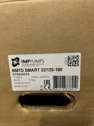 Насос циркуляционный сдвоенный с мокрым ротором IMP PUMPS NMTD SMART 32/120-180 979524592