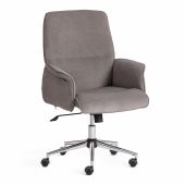 Кресло Tetchair YORK, флок , серый, 29