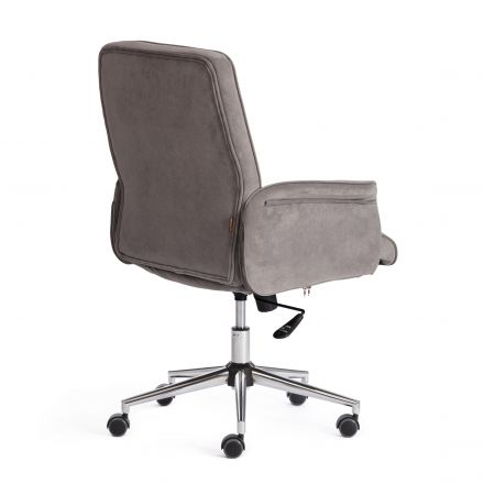 Кресло Tetchair YORK, флок , серый, 29