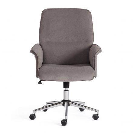 Кресло Tetchair YORK, флок , серый, 29