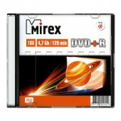 Носители информации DVD+R, 16x, Mirex, Slim/1, UL130013A1S Носители информации DVD+R, 16x, Mirex, Slim/1, UL130013A1S