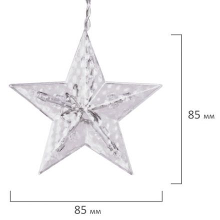 Электрогирлянда-занавес комнатная "Фигурки", 3х1 м, 120 LED, тёплый белый, 220 V, контроллер, ЗОЛОТАЯ СКАЗКА, 591361