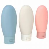 Дорожный набор флаконов в косметичке с наклейками, 3х60 мл, 3 цвета, DASWERK (ДАСВЕРК), 609297