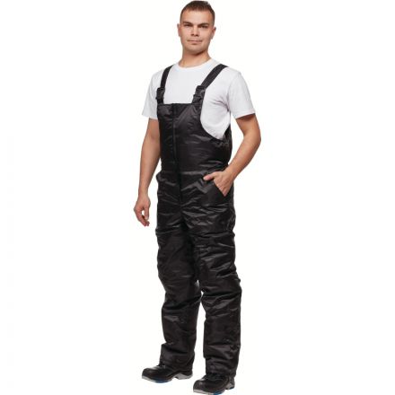 Полукомбинезон рабочий зимний утепленный з38-ПК черн (р.52-54) 182-188