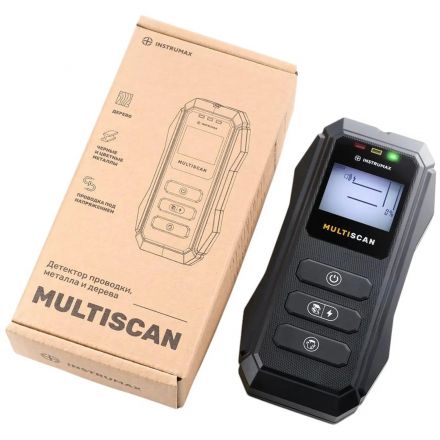 Детектор скрытой проводки, металла, дерева INSTRUMAX Multiscan