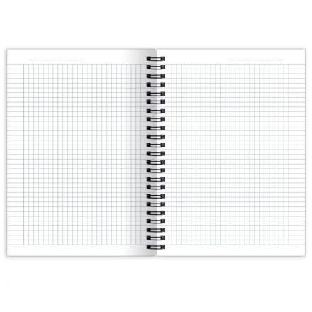 Тетрадь общая, Attache Selection Ночь 156х207 мм 80л клетка спираль