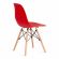 Стул Tetchair CINDY (EAMES) (mod. 1801) дерево бук/металл/сиденье пластик, 45x51x82 см, Red (красный)
