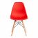 Стул Tetchair CINDY (EAMES) (mod. 1801) дерево бук/металл/сиденье пластик, 45x51x82 см, Red (красный)
