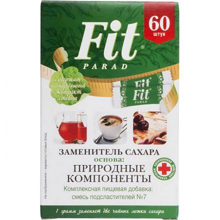 Сахарозаменитель Fit Parad № 7,саше Омаг, 60г