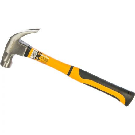 Молоток - гвоздодер,450гр,фиберглассовая двухком.ручк,с магн.Вихрь 73/6/8/8