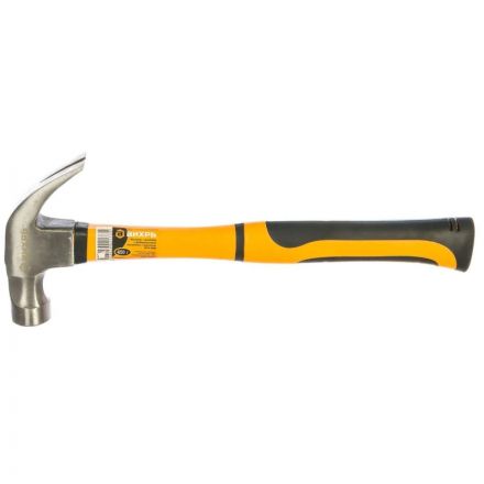 Молоток - гвоздодер,450гр,фиберглассовая двухком.ручк,с магн.Вихрь 73/6/8/8