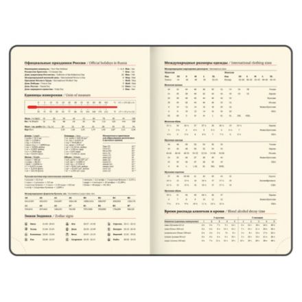 Ежедневник датированный 2026 А5 138x213 мм, BRAUBERG "Iguana", под кожу, синий, 117056