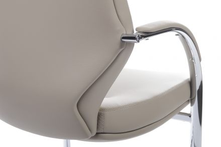 Кресло Alonzo-CF С1711 Светло-серый (MB918) натуральная кожа 68*68*102-108