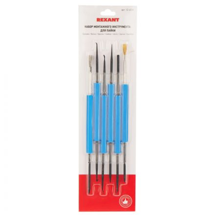 Набор монтаж. инструмента для пайки REXANT CT-3616/ZD-151, 7пред. (12-6031)