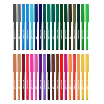 Фломастеры BRAUBERG KIDS КЛАССИЧЕСКИЕ 36 цветов, вентилируемый колпачок, ПВХ-упаковка, 152603 Фломастеры BRAUBERG KIDS КЛАССИЧЕСКИЕ 36 цветов, вентилируемый колпачок, ПВХ-упаковка, 152603