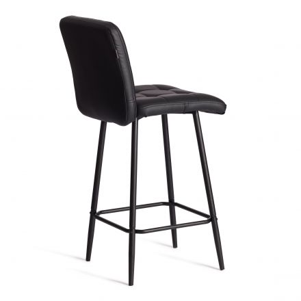 Полубарный стул  Medeo/Медео экокожа , черный, 42х56х102 см