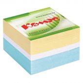 Блок для записей КОМУС на склейке 9х9х5 цветной блок 80-100 г