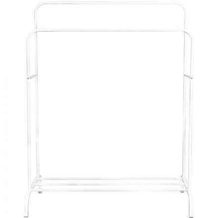 Вешалка LS_гардеробная двойная напольная W-02, белая