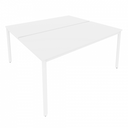 Slim Рабочая станция на металлокаркасе С.СП-6.3 Белый/Белый металл 1580*1475*750