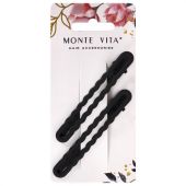 Заколки для волос НАБОР 2 шт., 8 см, зажим, soft touch, чёрный, MONTE VITA (МОНТЕ ВИТА), 457087 Заколки для волос НАБОР 2 шт., 8 см, зажим, soft touch, чёрный, MONTE VITA (МОНТЕ ВИТА), 457087