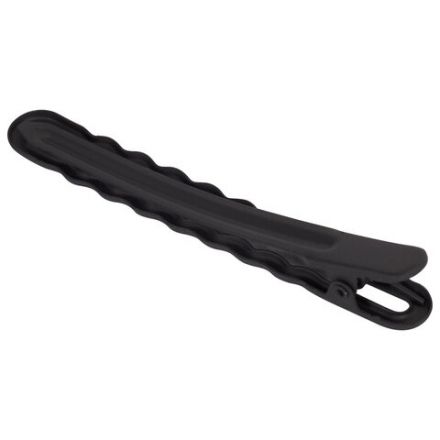 Заколки для волос НАБОР 2 шт., 8 см, зажим, soft touch, чёрный, MONTE VITA (МОНТЕ ВИТА), 457087