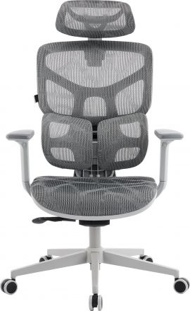 Эргономичное кресло Everprof Alfa Grey Сетка Серый