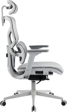 Эргономичное кресло Everprof Alfa Grey Сетка Серый