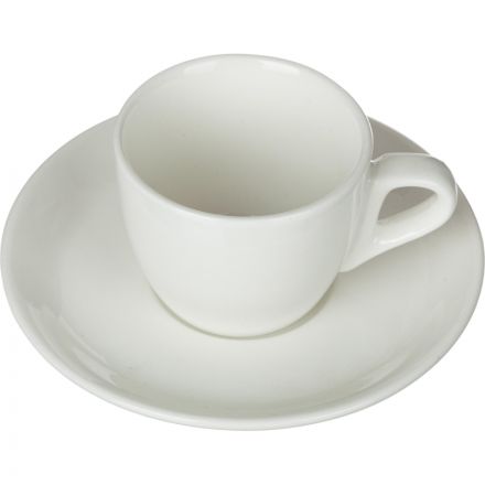 Кофейная пара Chan Wave Classic, фарфор, белая, 85мл, фк0185 Кофейная пара Chan Wave Classic, фарфор, белая, 85мл, фк0185