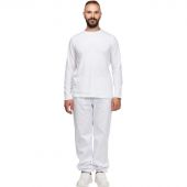 Футболка (160 г.) с длинным рукавом бел.(XXL)