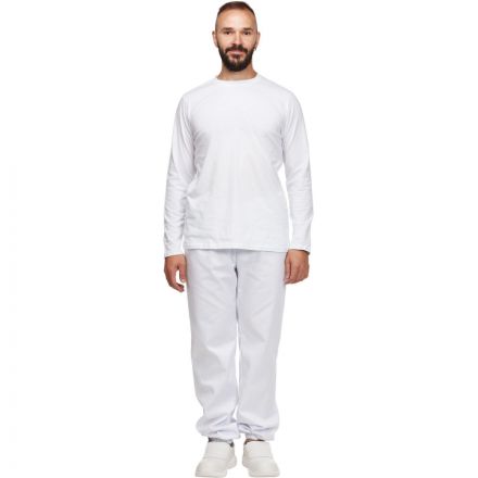 Футболка (160 г.) с длинным рукавом бел.(XXL)