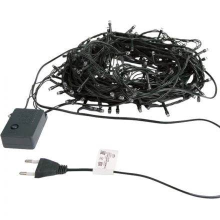 Гирлянда светодиодная Твинкл 15м,темн-зел ПВХ, 120LED,бел,не соедин,303-055