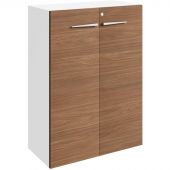 Шкаф Linkor средний орех линк/бел 147H102