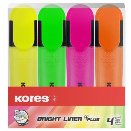 Набор текстовыделителей KORES набор 4цв. 36140.02