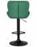 Стул барный DOBRIN BARNY BLACK, зеленый велюр (MJ9-88)
