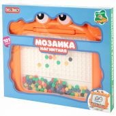 Мозаика магнитная развивающая для детей "Краб", стилус, 101 магнит, 10 карточек, BAMBOX (БАМБОКС), 665889