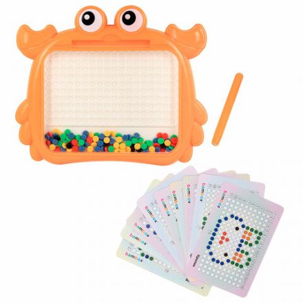 Мозаика магнитная развивающая для детей "Краб", стилус, 101 магнит, 10 карточек, BAMBOX (БАМБОКС), 665889 Мозаика магнитная развивающая для детей "Краб", стилус, 101 магнит, 10 карточек, BAMBOX (БАМБОКС), 665889