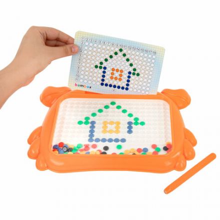 Мозаика магнитная развивающая для детей "Краб", стилус, 101 магнит, 10 карточек, BAMBOX (БАМБОКС), 665889 Мозаика магнитная развивающая для детей "Краб", стилус, 101 магнит, 10 карточек, BAMBOX (БАМБОКС), 665889