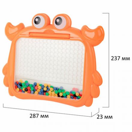 Мозаика магнитная развивающая для детей "Краб", стилус, 101 магнит, 10 карточек, BAMBOX (БАМБОКС), 665889 Мозаика магнитная развивающая для детей "Краб", стилус, 101 магнит, 10 карточек, BAMBOX (БАМБОКС), 665889