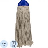 Насадка МОП веревочная Премиум II Люкс хлопок 30 см белая