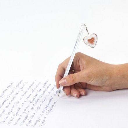 Ручка с подвеской шариковая ЮНЛАНДИЯ "Хрустальное сердце", детали ассорти, СИНЯЯ, пишущий узел 0,7 мм, 143792 Ручка с подвеской шариковая ЮНЛАНДИЯ "Хрустальное сердце", детали ассорти, СИНЯЯ, пишущий узел 0,7 мм, 143792