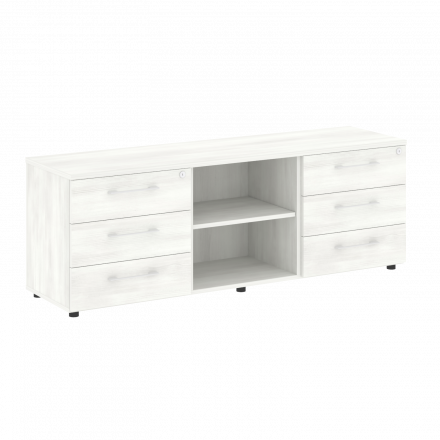 Yalta Тумба модульная LT.TS-3.1 Снежная патина 1642*450*580 Yalta Тумба модульная LT.TS-3.1 Снежная патина 1642*450*580