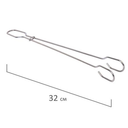 Ершик металлический 32 см кухонный для мытья бутылок и термосов, ДВЕ ГУБКИ в комплекте, LAIMA (ЛАЙМА), 700066