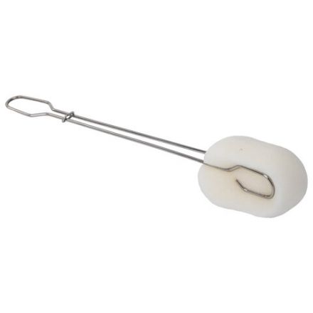 Ершик металлический 32 см кухонный для мытья бутылок и термосов, ДВЕ ГУБКИ в комплекте, LAIMA (ЛАЙМА), 700066