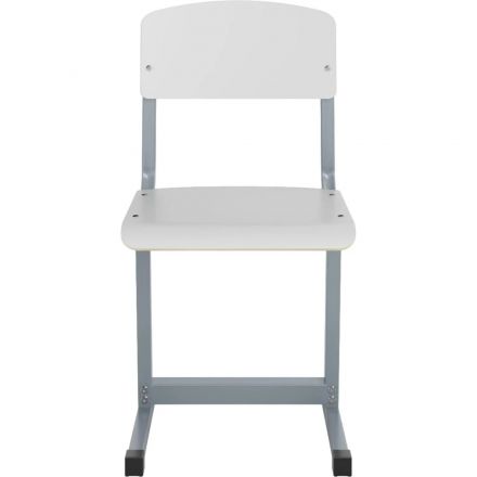 Стул ученический MET_Комус Мебель 6р.г. белый/серый НОВ