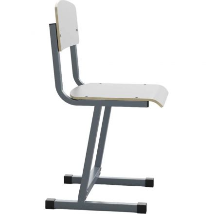 Стул ученический MET_Комус Мебель 6р.г. белый/серый НОВ