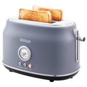 Тостер KITFORT KT-2038-3, 815 Вт, 2 тоста, 6 режимов, пластик/металл, серый, КТ-2038-3 Тостер KITFORT KT-2038-3, 815 Вт, 2 тоста, 6 режимов, пластик/металл, серый, КТ-2038-3