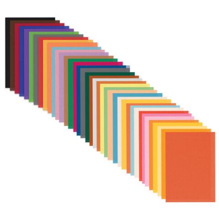 Цветная бумага ТИШЬЮ 17 г/м2, А4 (210х297 мм), 80 листов, 40 цветов в папке, BRAUBERG, 116499