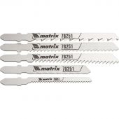 Набор пилок для лобзика MATRIX универсальный, 5шт. (78251)