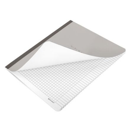 Тетрадь А5 96 л. BRAUBERG, на сшивке с корешком, клетка, обложка картон, "Minimal", 405287